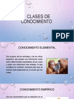 Clases de Conocimiento