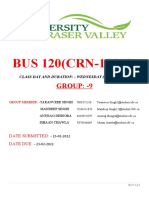 BUS 120 (Wed) CRN 13052 Case Study 7 by Group 9