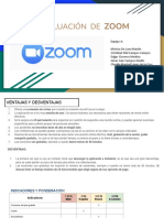 Evaluación de Zoom