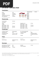 UP1M 65 - Cell Data Sheet: Classification