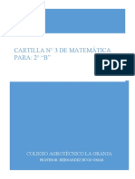 Cartilla de Actividades #3 para 2°año