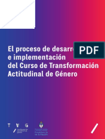 El Proceso e Desarrollo e Implementación Del Curso de Transformación Actitudinal de Género