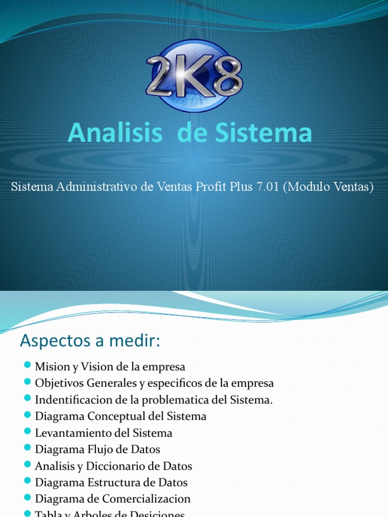 Análisis del Sistema Profit Plus 2K8 | PDF | Software | Factura
