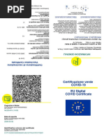 Certificazione Verde COVID-19 EU Digital COVID Certificate: Neddar Ilyase