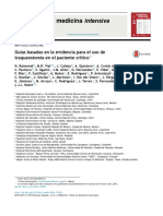 Guías Basadas en La Evidencia para El Uso de Traqueostomía en El Paciente Crítico