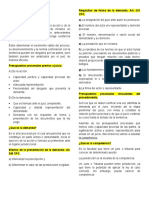 Tema II. Presupuestos Procesales.