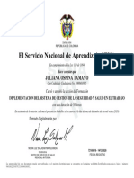 Certificado de Las 50 Horas