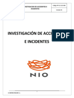 Investigación accidentes e incidentes