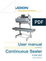 Continuous Sealer: User Manual