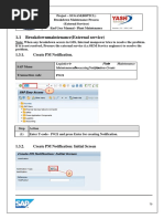 1.1 Breakdownmaintenance (External Service) : 1.3.1. Create PM Notification