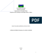 Universidade de Brasília Instituto de Psicologia Departamento de Psicologia Clinica Programa de Pós-Graduação em Psicologia Clínica e Cultura