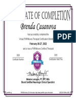 PWR Moves Therapist Certificate of Completion For Brenda Casanova 1