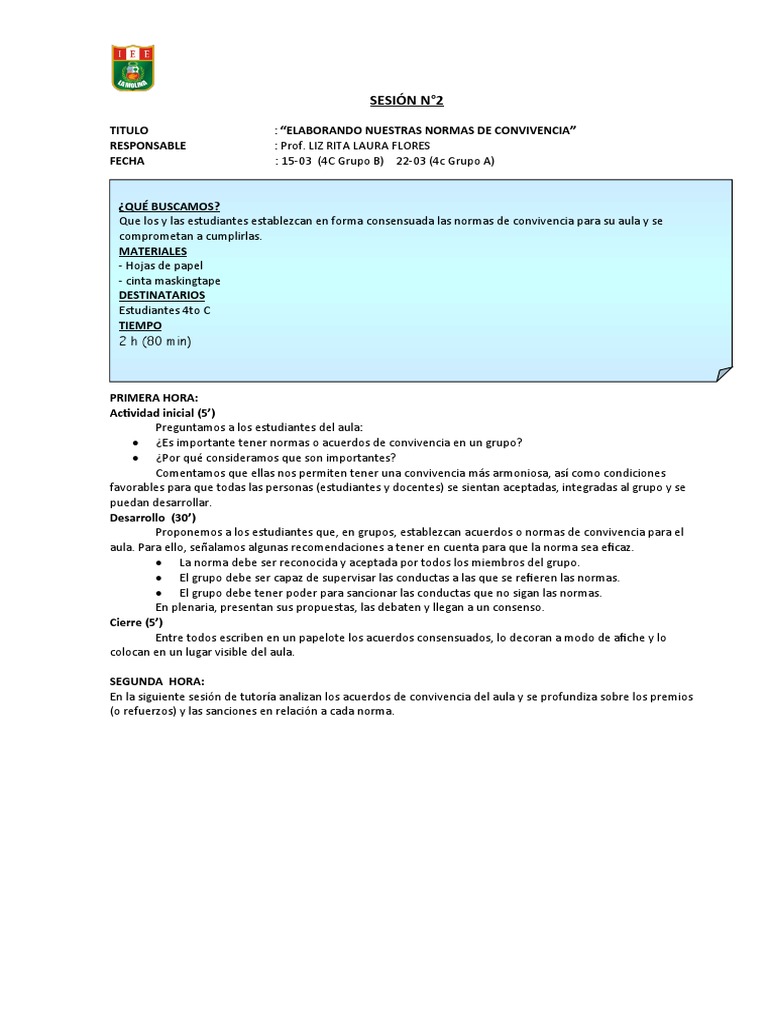 SESIÓN 2 - Tutoria | PDF | Crecimiento personal y profesional | Arte