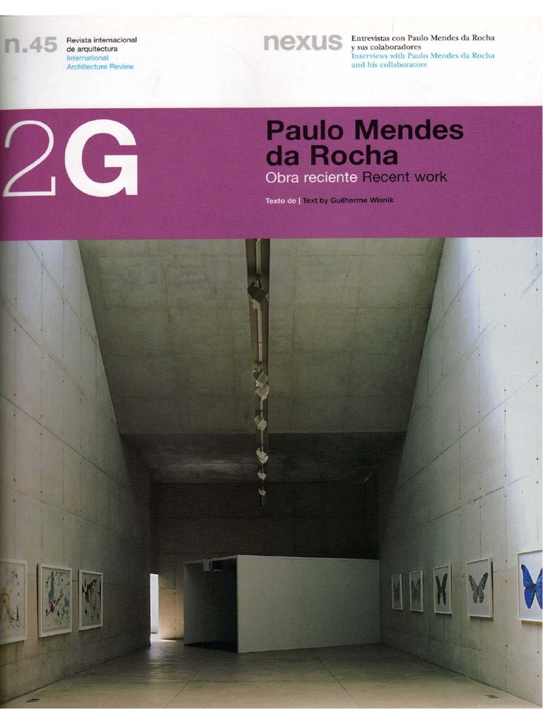 Paulo Mendes Da Rocha Obra Recente Recent Work (2G International