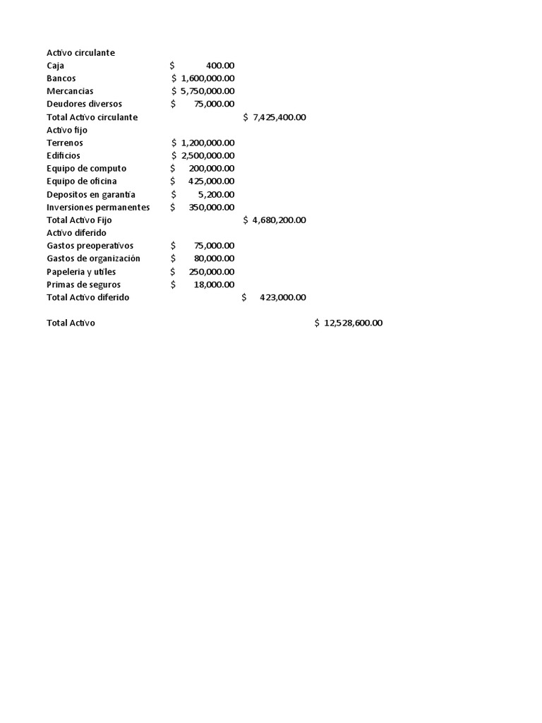 Balance General y Estado de Resultados | PDF | Contabilidad | Hoja de ...