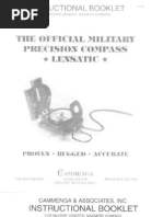 Using a Lensatic Compass Guide | PDF
