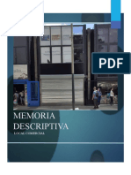 Memoria Descriptiva de Local Comercial