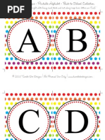 36045848 Rainbow Alphabet Banner Back to School Collection