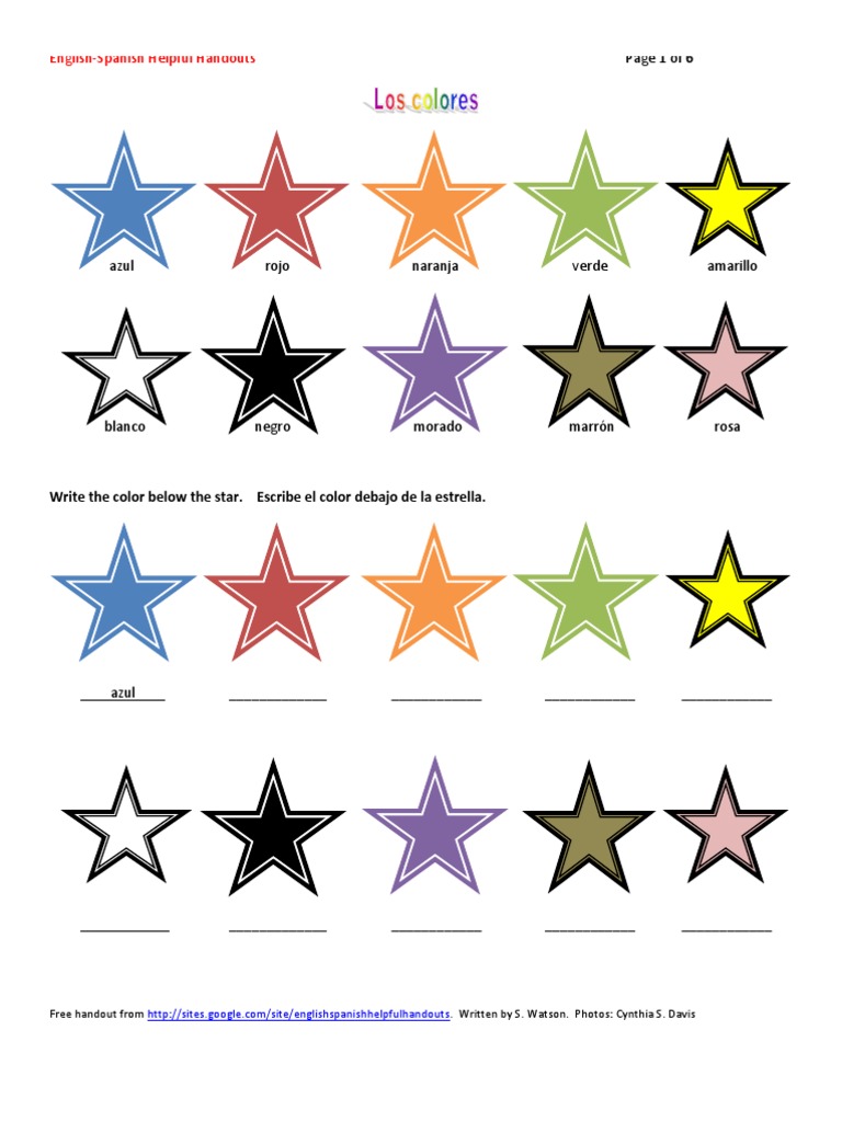 Color Handouts - Google | PDF | Yellow | Red