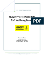 Amnesty International Staff Wellbeing Review: Kavita Avula, Psyd Lisa Mckay, Ma, Mpsychol Sébastien Galland, MSC, Mba
