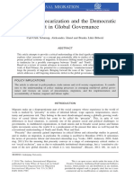 Migration, Precarization and The Democratic de Ficit in Global Governance