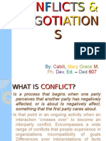 Conflicts and Negotiations