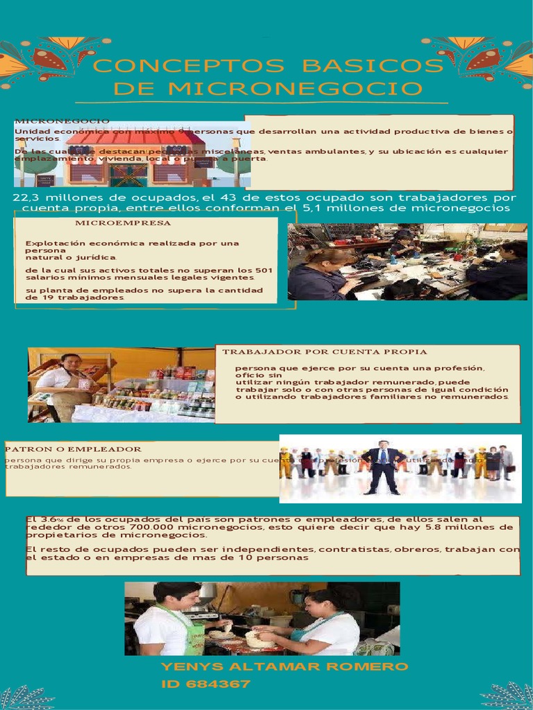 Infografia Conceptos Basicos de Micronegocio | PDF