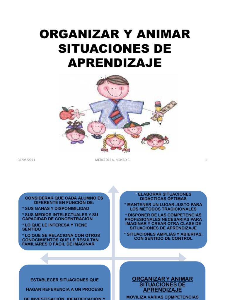 Copia de Organizar y Animar Situaciones de Aprendizaje