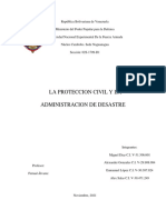 Defensa Integral PROTECCION CIVIL Y ADMINSTRACION DE DESASTRES