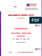 Arithmetic Short Cuts: Ajitesh Mullick