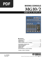 Service Manual: Mixing Console