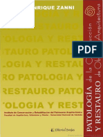Patologia de La Construccion y Restauro de Obras de Arquitectura