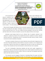Guagua Elementary School: Activities Undertaken S.Y. 2019 - 2020