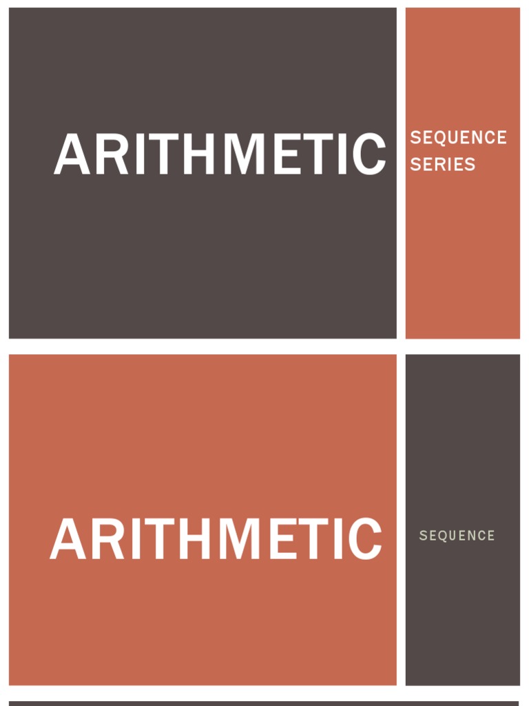 Arithmetic: Sequence Series | PDF