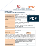 National Economics University International School of Management and Economics Higher Nationals Btec Higher National Diploma in Business (RQF)