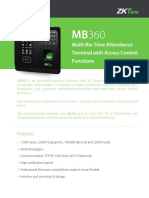 Multi-Bio Time Attendance Terminal With Access Control Functions