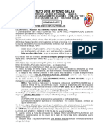 Instituto Jose Antonio Galan: Primera Parte I. Parametros Antes de Hacer Su Trabajo