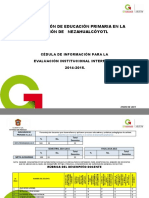 Evaluación Institucional 2014-2015zona