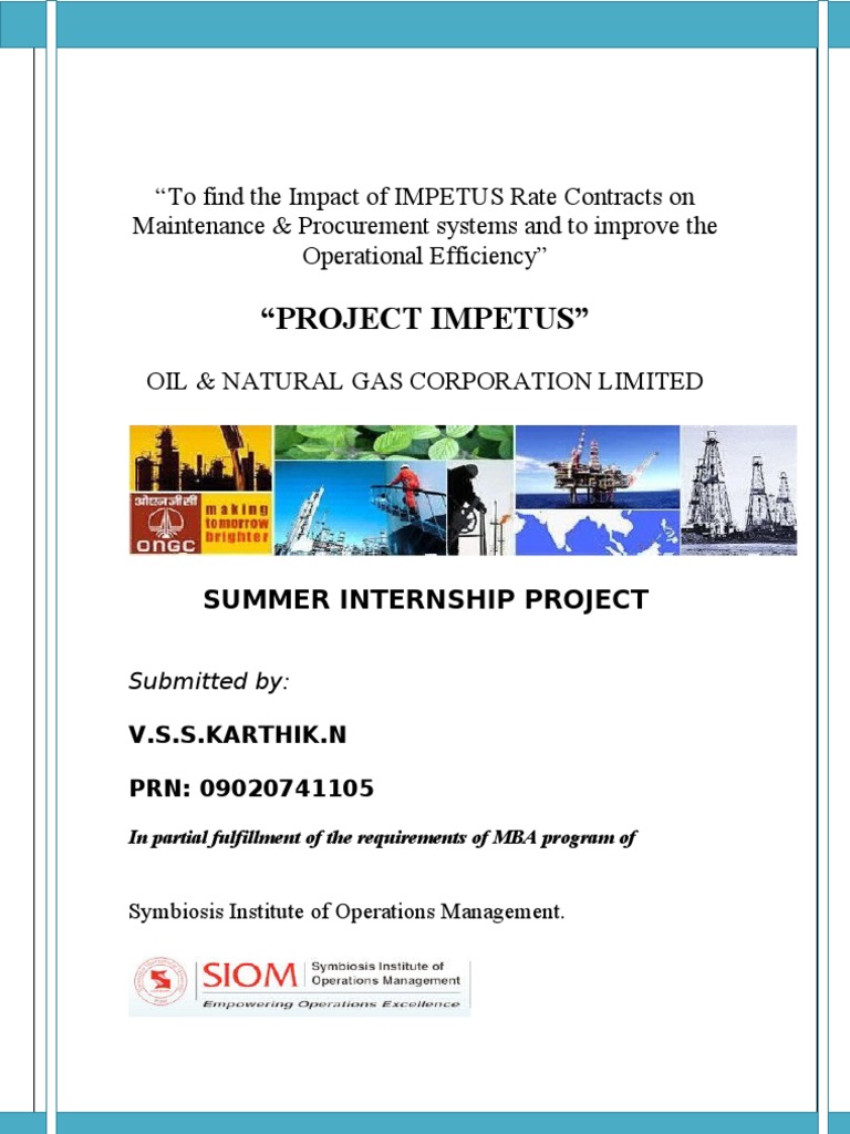 Ongc Report 105 | PDF | Procurement | Inventory