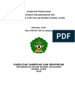 Panduan Penulisan Laporan Pelaksanaan PPL Mahasiswa FTK Uin Ar-Raniry Banda Aceh
