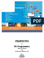 BS Programmes Prospectus Spring 2022