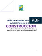 Guía de Buenas Prácticas Ambientales de CONSTRUCCION