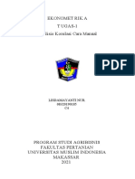 Tugas 1 Ekonometrika (Analisis Korelasi Secara Manual) Lisdamayanti Nur 08320190185 c4