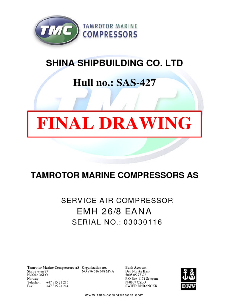 TMC Marine Compressor Service Manual | PDF | Mechanical Engineering ...