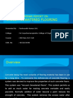 Vaccum Dewatered Flooring: A Seminar Report On