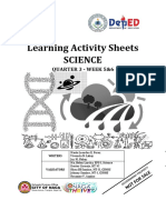 Learning Activity Sheets Science: Quarter 3 - Week 5&6