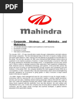 Corporate Strategy of Mahindra and Mahindra