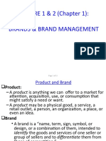 LECTURE 1 & 2 (Chapter 1) : Brands & Brand Management: Page 1 of 13