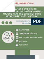 Đánh Giá Tác Dụng Điều Trị Đau Thắt Lưng Do Thoái Hóa Bằng Phương Pháp Tác Động Cột Sống Kết Hợp Bài Thuốc "Khớp Hv"