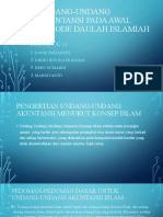 Undang-Undang Akuntansi Pada Awal Periode Daulah Islamiah (Kelompok 11)